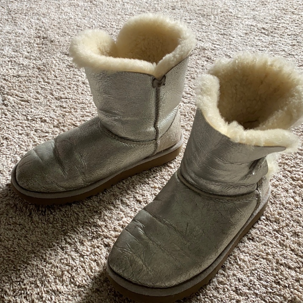 Ugg Silver Boots Good Condition - image 1